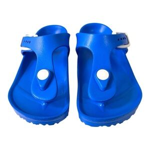 Birkenstock Gizeh EVA Sandals Kids Scuba Blue Size 30 US 12 Narrow Fit